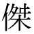 「傑」のDNP基本字形