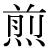 「煎」のDNP基本字形