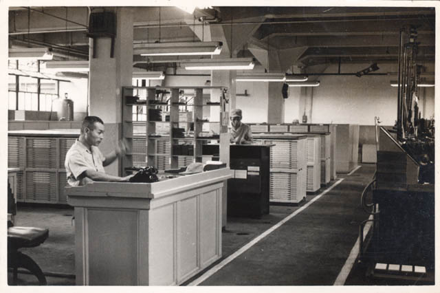 係長と母型の写真