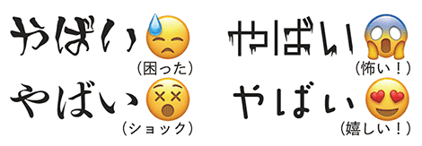 絵文字からの感情解析による最適フォントへの変換